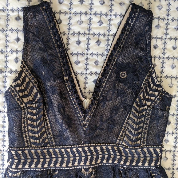 Nordstrom Dresses & Skirts - NWT Just Me navy lace dress